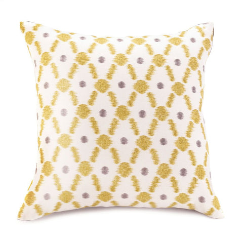 Yellow Diamond Throw Pillow