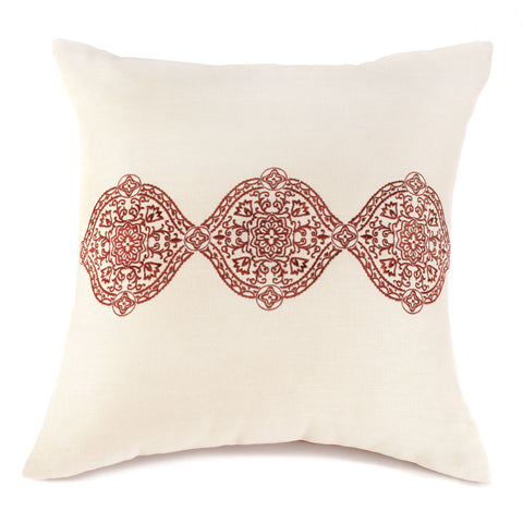 Exotic Embroidery Throw Pillow
