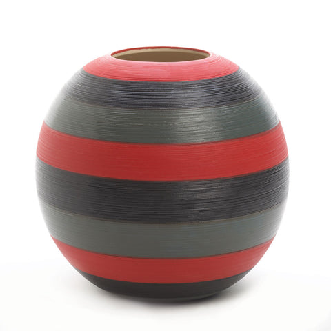 Modern Stripes Round Vase