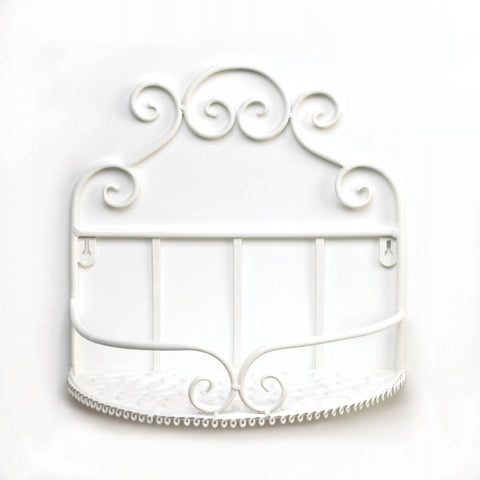 White Iron Wall Shelf