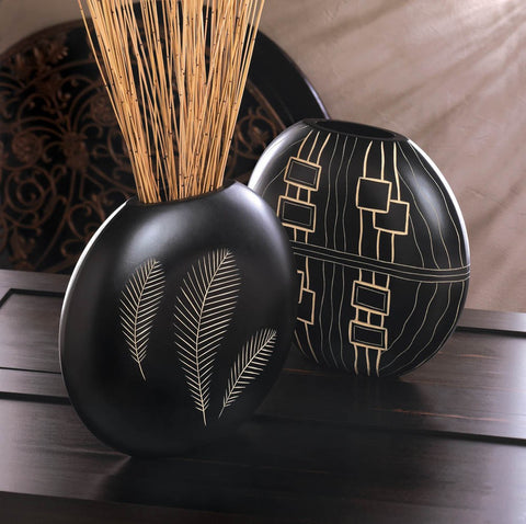 Tribal Feathers Decorative Vase