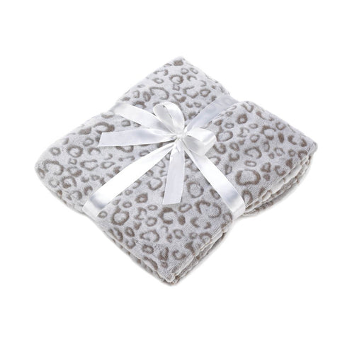 Double-sided Soft Leopard Blanket