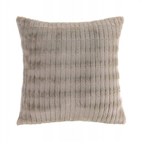 Taupe Fur Pillow