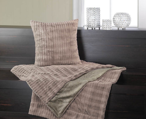 Taupe Fur Blanket