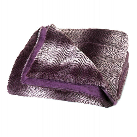 Orchid Ombre Fur Blanket