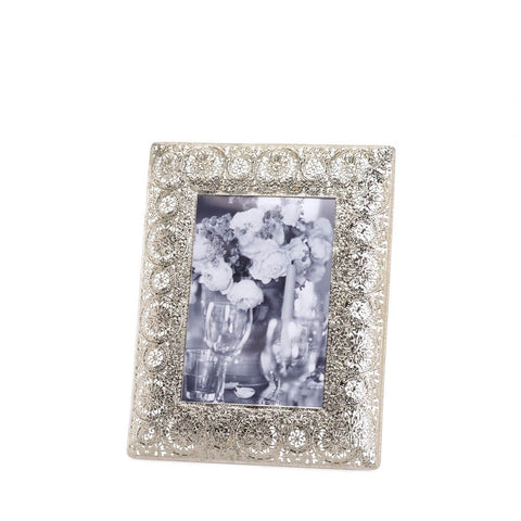 Silver Medallion 5x7 Photo Frame