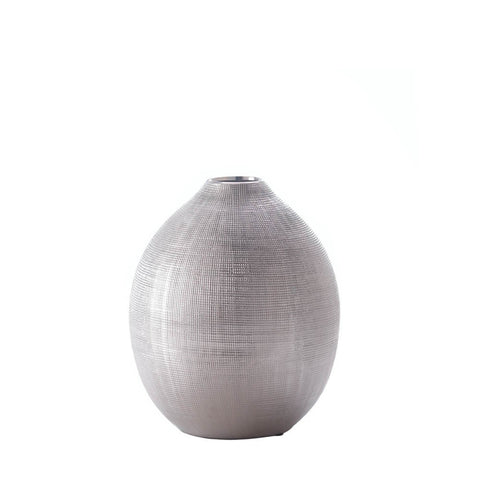 Zeal Round Silver Vase