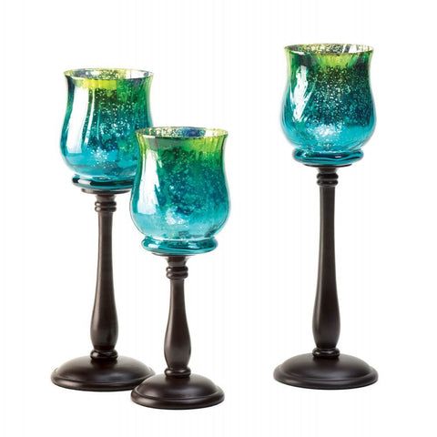 Mediterranean Candleholder Trio