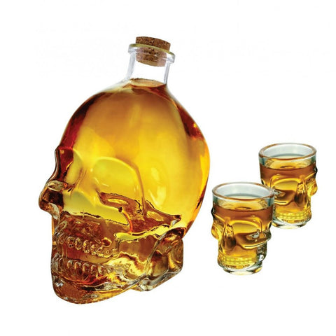 Skull Decanter & Shot Set