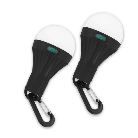 Led Bulb Lights- Set Of 2 - Black