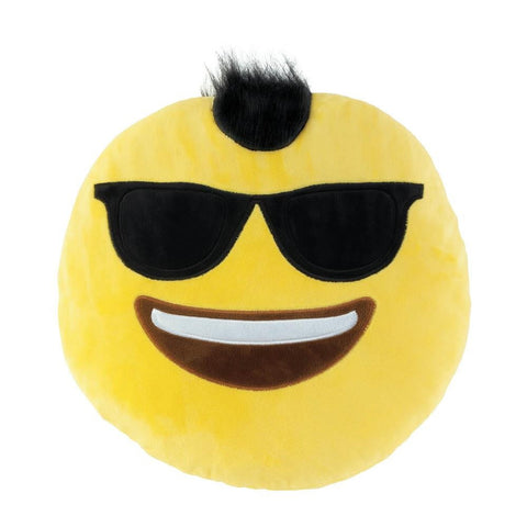 Emoji Mohawk Plush Throw Pillow