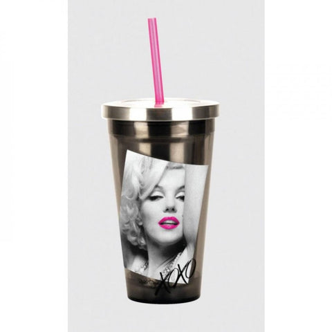 Marilyn Stainless Steel Cup With Straw
