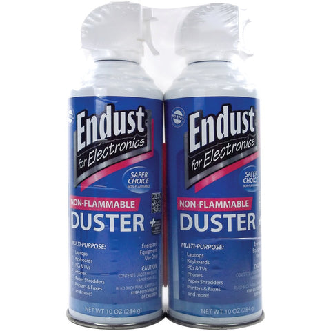 Endust Electronics Duster (10oz; Non-flammable; With Bitterant; 2 Pk)