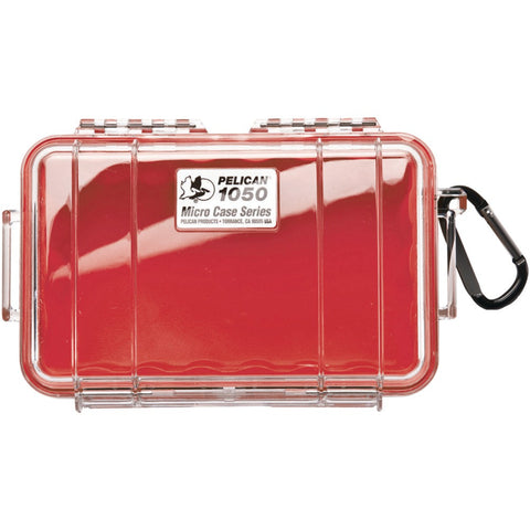 Pelican 1050 Micro Case (red And Clear)