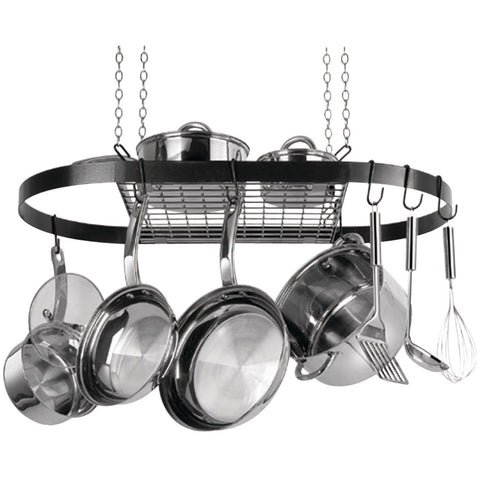 Range Kleen Oval Hanging Pot Rack (black Enamel)