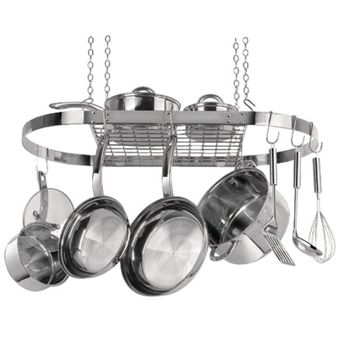 Range Kleen Oval Hanging Pot Rack (stainless Steel)