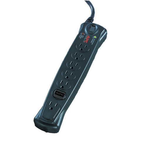 Apc 7-outlet Essential Surgearrest Surge Protector (basic Protection)