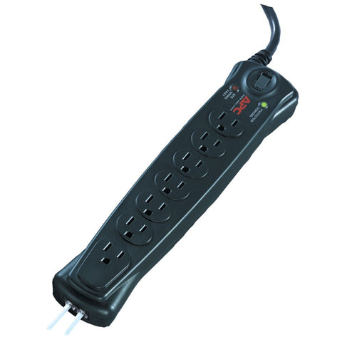 Apc 7-outlet Essential Surgearrest Surge Protector (telephone Protection)