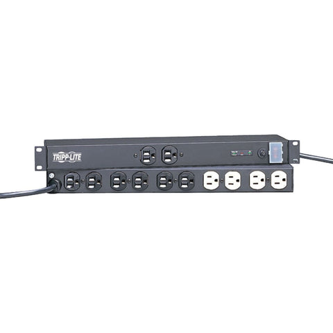 Tripp Lite 12-outlet Rack-mount Isobar Premium Surge Protector With Locking Switch Cover