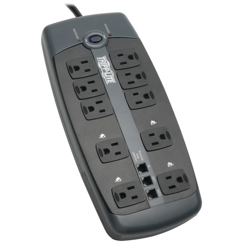 Tripp Lite 10-outlet Surge Protector With Telephone Protection (without Coaxial Protection)