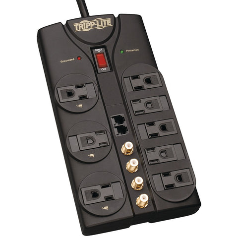 Tripp Lite 8-outlet Surge Protector (3240 Joules Telephone And Fax And Modem And Coaxial Protection)