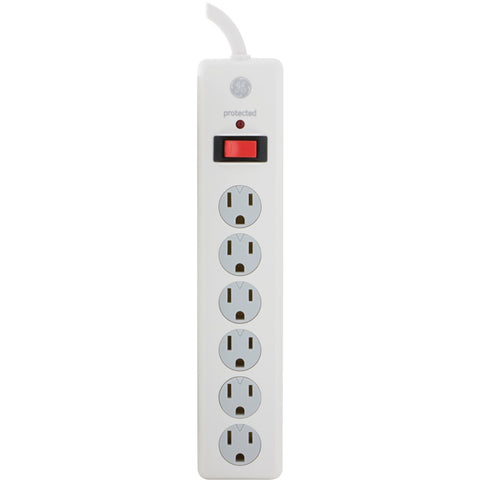 Ge 6-outlet Surge Protector (white 10ft Cord)