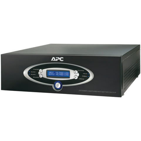 Apc 12-outlet J-type Power Conditioner With Battery Backup (black; 3200 Joules; 1000va; 600 Watts)