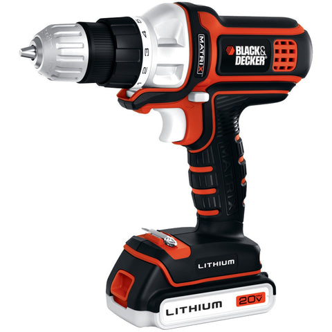 Black & Decker Matrix 20-volt Lithium Drill And Driver