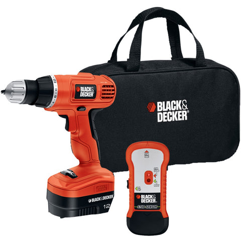 Black & Decker 12-volt Cordless Drill & Stud Sensor Kit