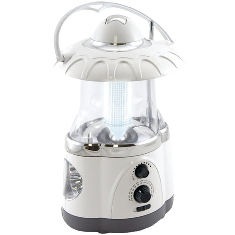 Northpoint 12-led Lantern With 4-led Flashlight & Am And Fm Radio (white)