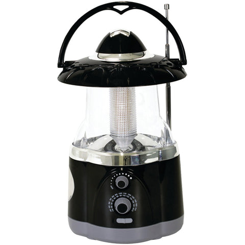 Northpoint 12-led Lantern With 4-led Flashlight & Am And Fm Radio (black)