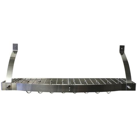 Range Kleen Bookshelf Pot Rack (stainless Steel)