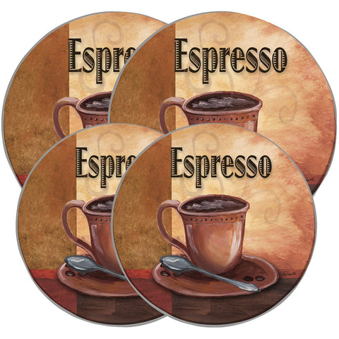 Range Kleen Round Burner Kovers 4 Pk (la Caffee Espresso)