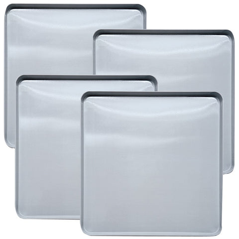 Range Kleen Square Stainless Steel Burner Kovers 4 Pk