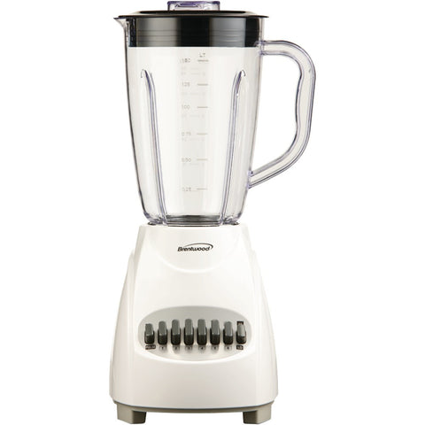 Brentwood 12-speed Blender With Plastic Jar (white)