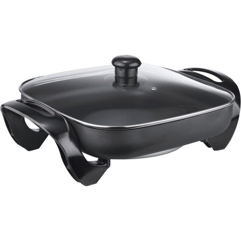 Brentwood Electric Skillet With Glass Lid (12&#34;; 1300w)