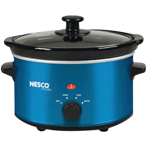 Nesco(r) 1.5-quart Oval Slow Cooker (metallic Blue)