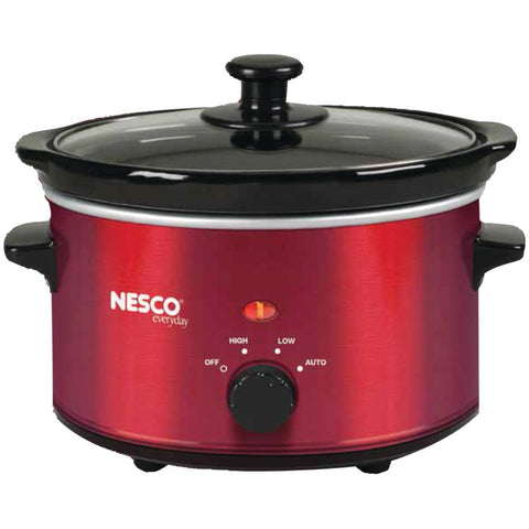 Nesco(r) 1.5-quart Oval Slow Cooker (metallic Red)