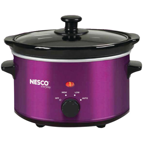 Nesco(r) 1.5-quart Oval Slow Cooker (metallic Purple)