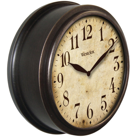 Westclox 10&#34; Round Deep Dish Classic Clock