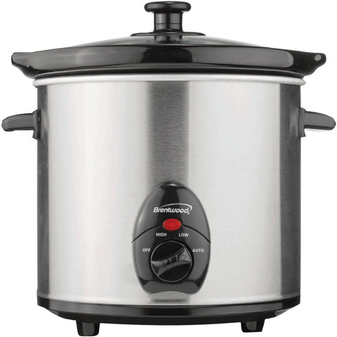 Brentwood 3-quart Slow Cooker (stainless Steel Body)