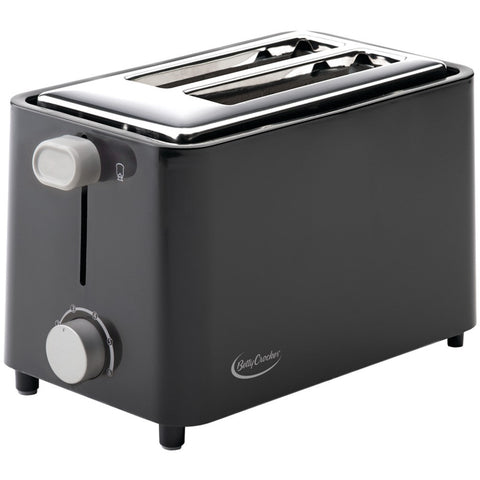 Betty Crocker 2-slice Toaster (black)