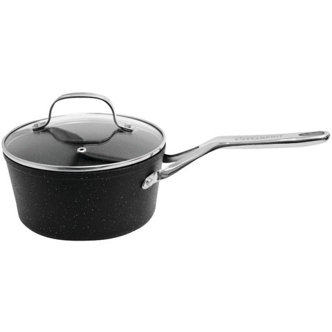 Starfrit The Rock Saucepan With Glass Lid (3-quart)