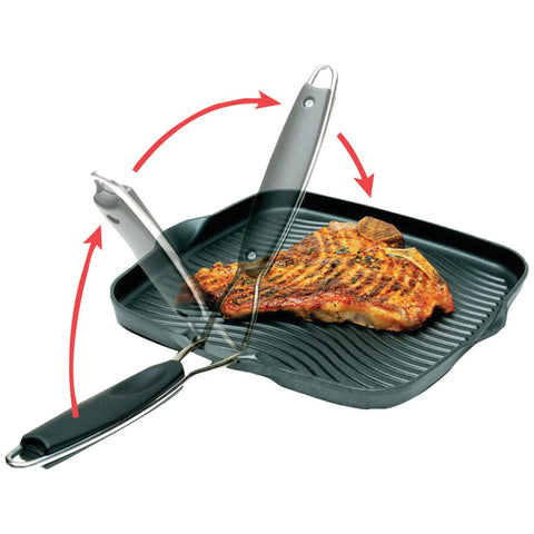 Starfrit 10&#34; X 10&#34; Grill Pan With Foldable Handle
