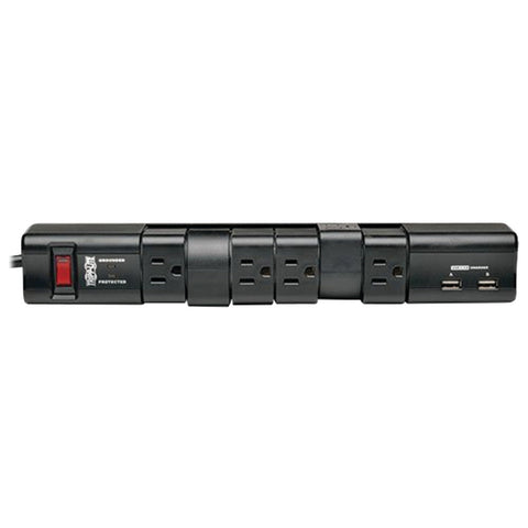 Tripp Lite 6-outet Rotatable Surge Protector With 2 Usb Ports