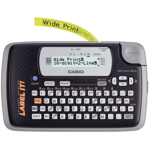 Casio 16-digit 2-line Label Printer