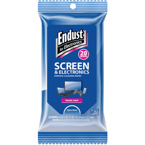 Endust Screen & Electronic Wipes Soft Pack 20 Ct