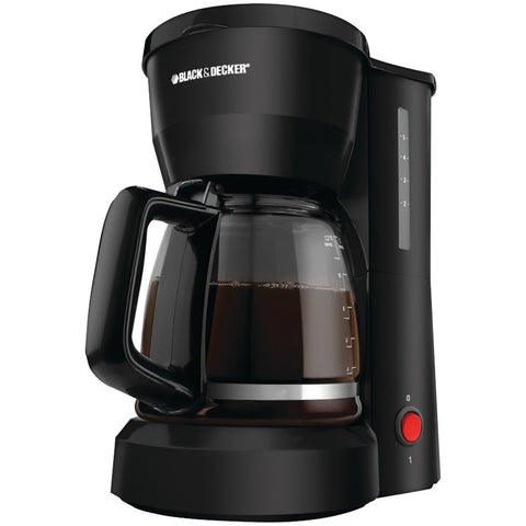 Black & Decker 5- Cup Compact Coffee Maker With Optimal Brewing Temperature