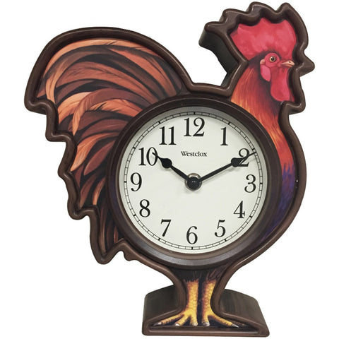 Westclox 3d Rooster Wall Clock