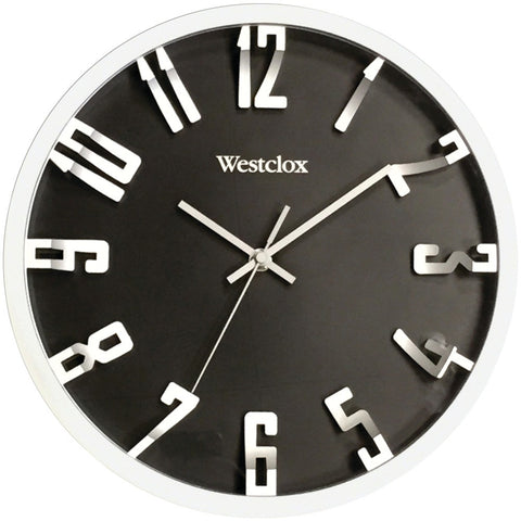 Westclox 12&#34; Round 3d Number Wall Clock